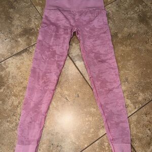 Gymshark Pink Seamless Camo Kids Leggings